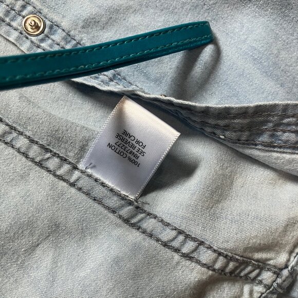 Mudd Girls M(10/12) Chambraly Long Sleeve Snap Shirt SUPER SOFT - Picture 14 of 14